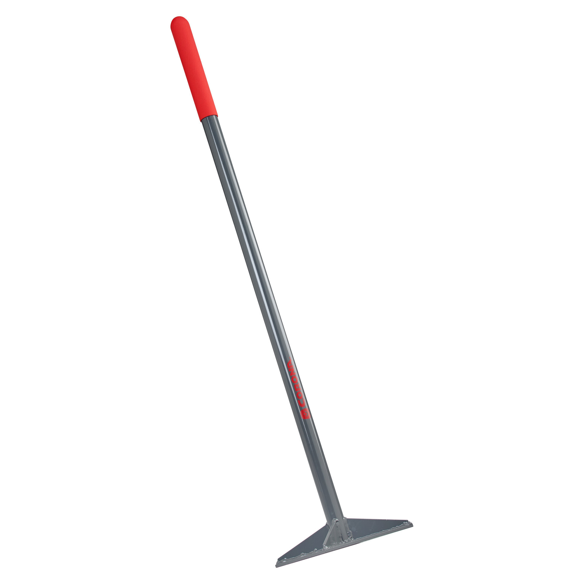 Corona All-Steel Dirt Tamp — 8in. x 8in., 44in. Steel Handle, Anti-Slip Grip, Model# UT16200